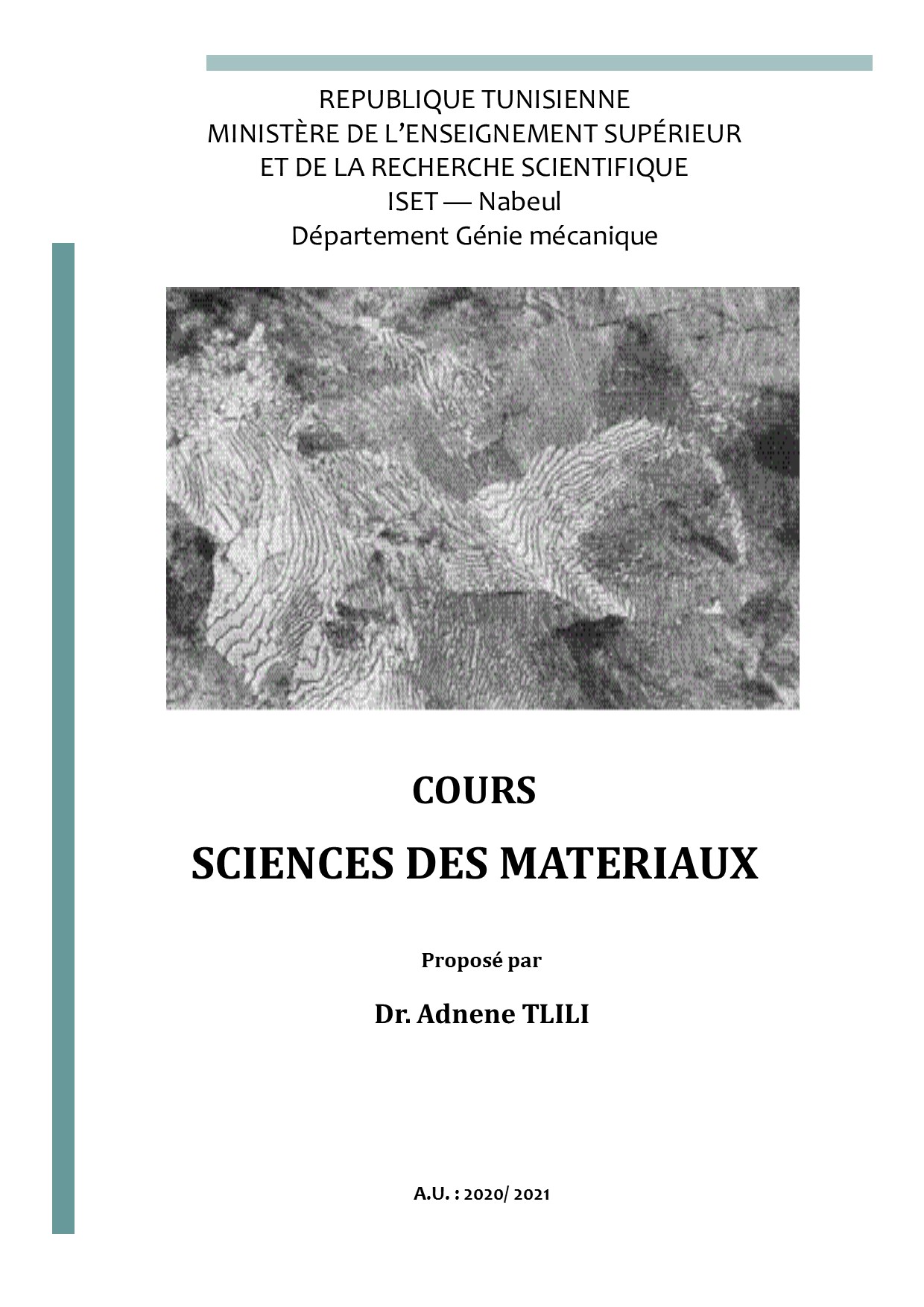 Sciences des matériaux